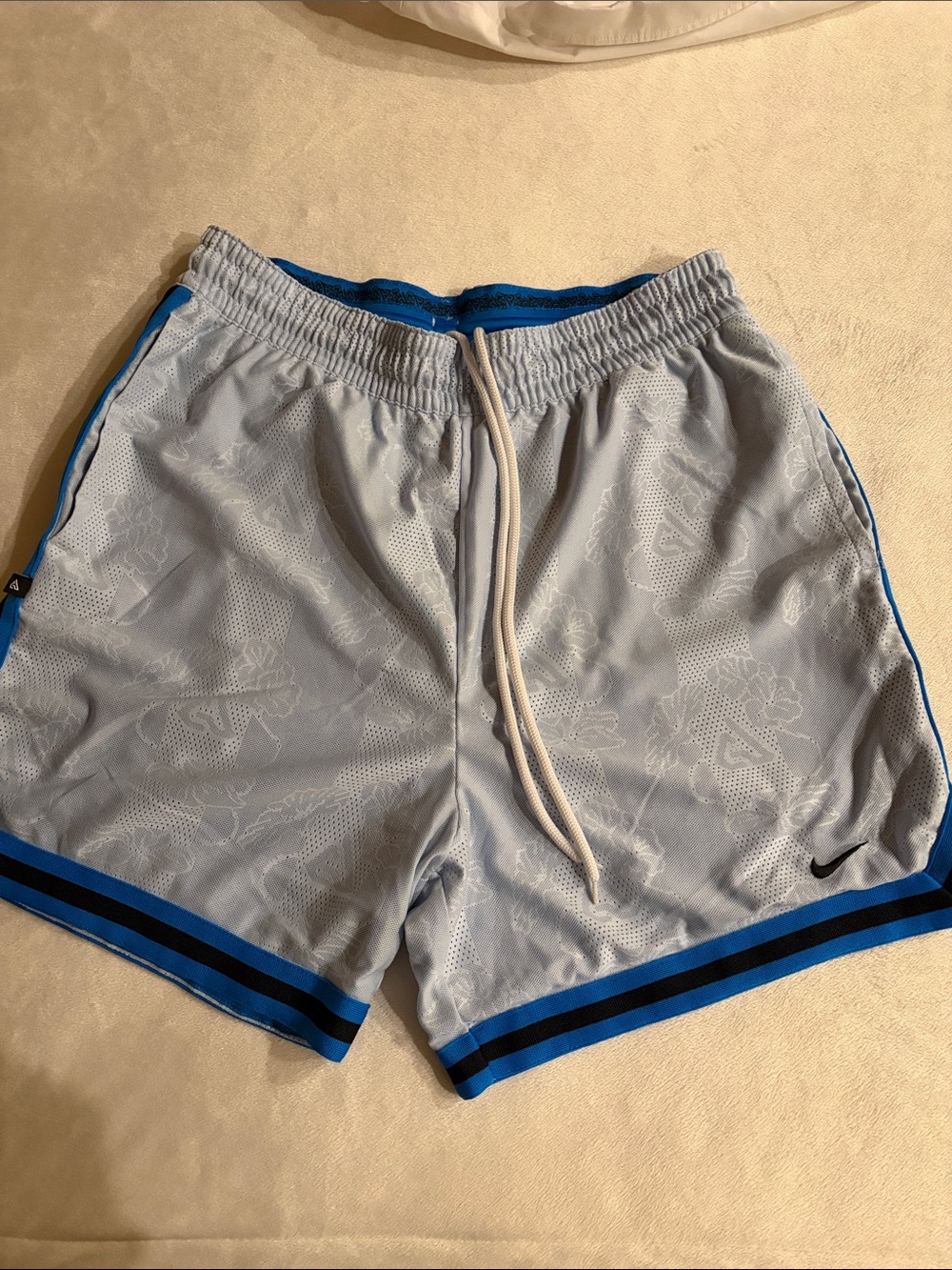 Nike Men’s White/Blue Athletic Shorts Size Large